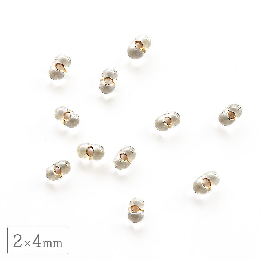チェコビーズ ファルファーレ 2×4mm ブロンズライン 500g シードビーズ 