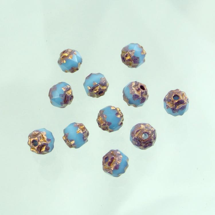 期間限定SALE】チェコビーズ FP ダブルフェイス 4mm 20個 ターコイズ
