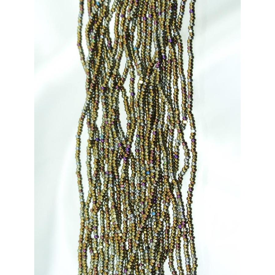 チェコビーズ シャルロットビーズ 15/0 約1.5mm 糸通し ブラウン 