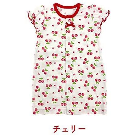 注目のブランド ベビー服 赤ちゃん 新生児 ツーウェイオール ドレス カバーオール 半袖 夏産まれ 女の子 ショート丈 50 60cm さくらんぼ チェリー ロンパース カバーオール Www Fcc Com Br