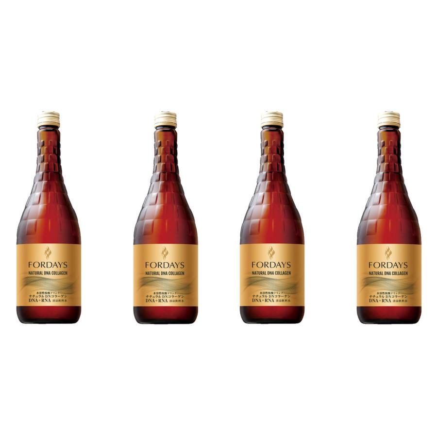 4本 フォーデイズ 核酸ドリンク ナチュラル DN コラーゲン（720ml×4  