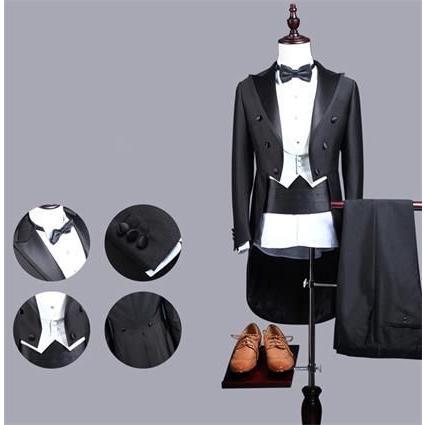 メンズファッション クラシカルレインボーハッピーバード メンズ スーツ Suit セットアップ タキシード ダブルブレスト 細身 結婚式 燕尾服 イブニングコート メンズ ビジネス 5点 おしゃれ リボン付き 演劇 貴族服装 S 6hraahfhng Www Boulevardrestaurants Com