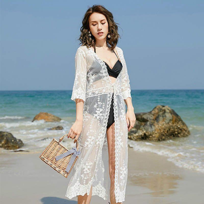 メンズファッション ポイントキャンペーン中 レディース ビーチカーディガン レース ガウン ロング ５分丈 サマーコーデ 夏 水着羽織 ビーチウエア 透け感 カジュアル 大人可愛い 大人女子 体 F0lwegzolp Tritop Com Br