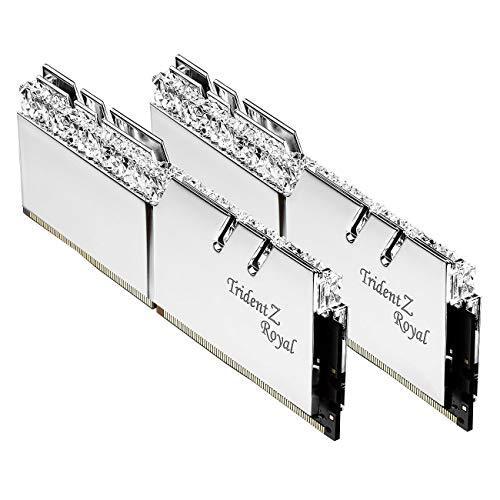 最新作売れ筋が満載 G.SKILL F4-3200C16D-16GTRS シルバー Royalシリーズ Z Trident デスクトップ用メモリ x2枚] [DDR4-3200/8GB メモリー