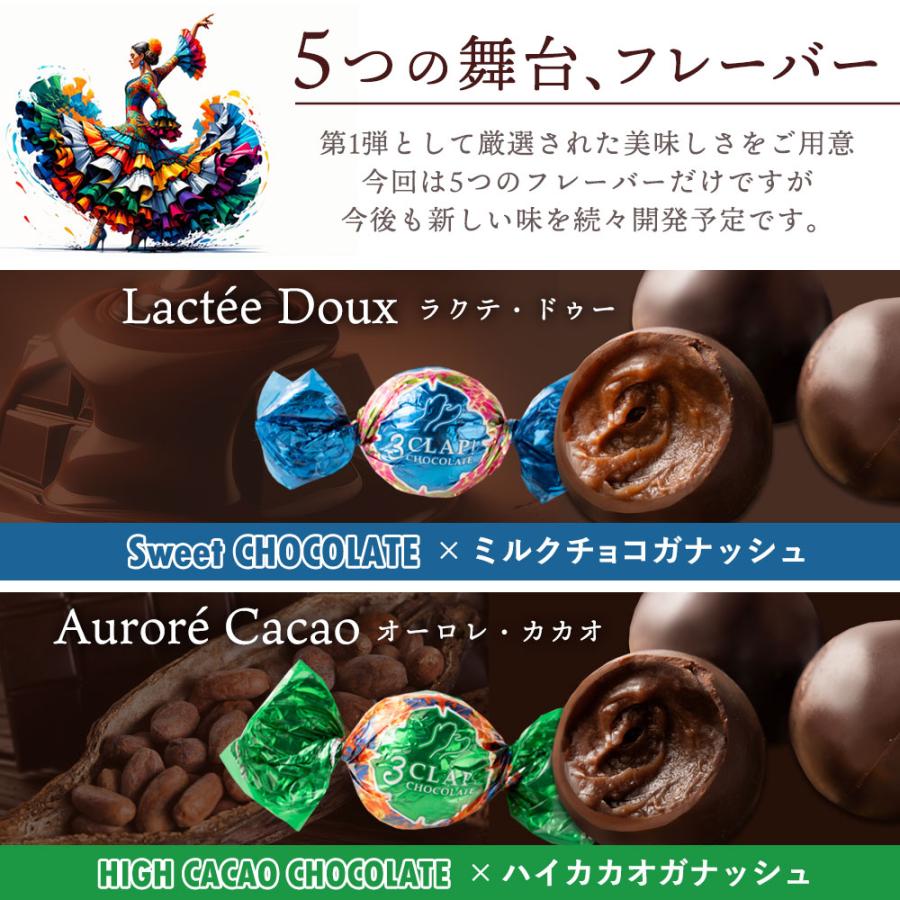 チョコレート チョコ スイーツ 3CLAP! CHOCOLATE Happyセット 20個入 ( 5種類各4個 ) ジャンドゥーヤ クーベルチュール ギフト スリー クラップ｜bokunotamatebakoya｜16
