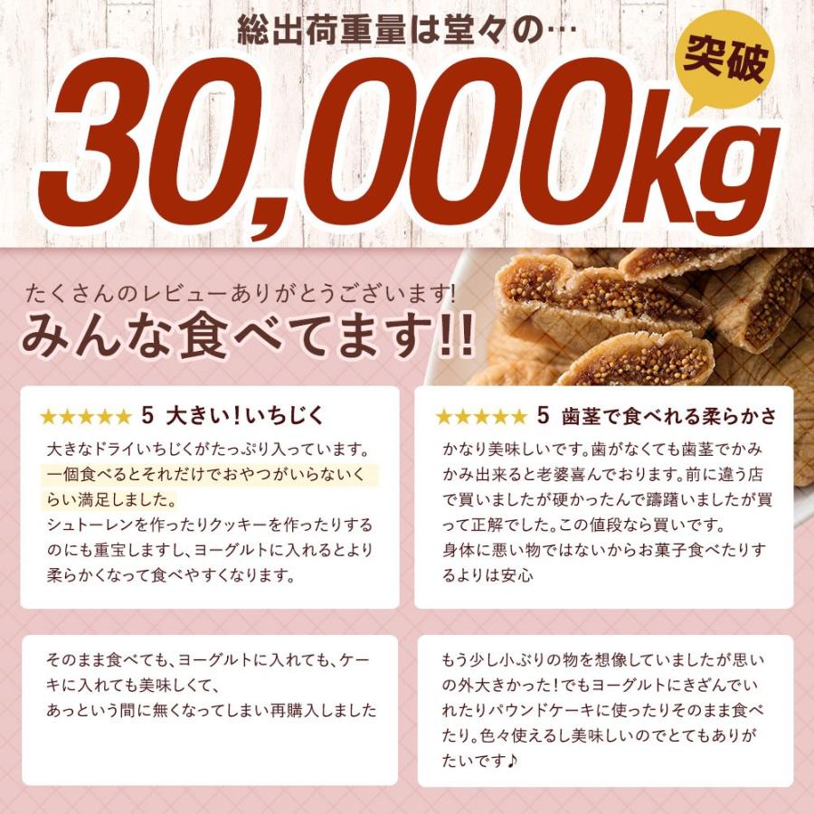 ドライフルーツ いちじく ドライいちじく 無添加 700g 砂糖不使用 送料無料 無花果 イチジク トルコ産 1kgより少し少ない セール SALE｜bokunotamatebakoya｜03