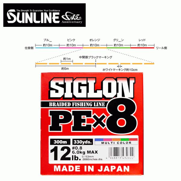 ギフ 包装 サンライン Sunline シグロン Pe X8 マルチカラー 300m 0 8号 12lb 送料無料 リーダー 船釣り 大物 ｅｘ ｐｅ オールパーパスライン Cisama Sc Gov Br