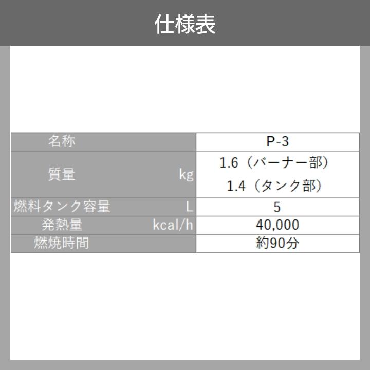 ピリオン 灯油バーナー P-3 : ボクらの農業EC ヤフー店 - 通販 - Yahoo