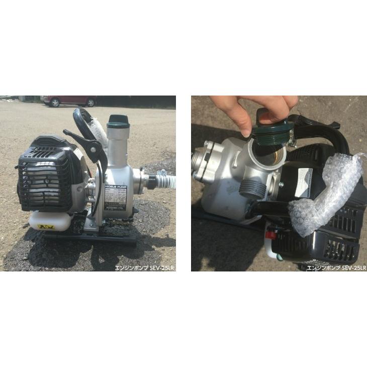 工進（KOSHIN） 工進エンジンポンプ SEV-25LR 洗浄・散水両用ノズル付R