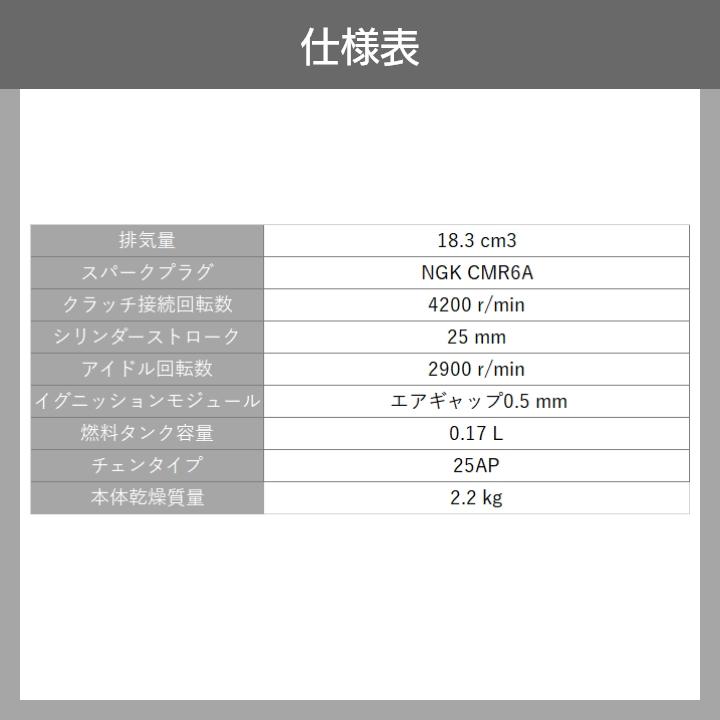 チェンソー エンジン式 ゼノア こがる 排気量18.3cc トップハンドル G2200T-25P10 スプロケットノーズバー 25AP 軽量 2.2kg ガイドバー250mm 10インチ 967262360｜bokunou｜04