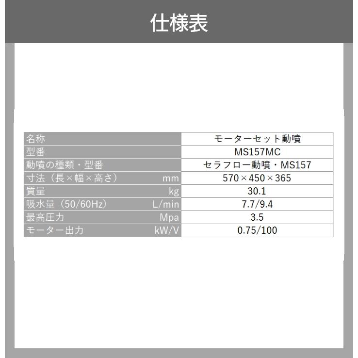 丸山製作所 モーターセット動噴 セラフロー動噴 MS157MC 358646 丸山製作所 モーターセット動噴 セラフロー動噴 MS157MC 358646