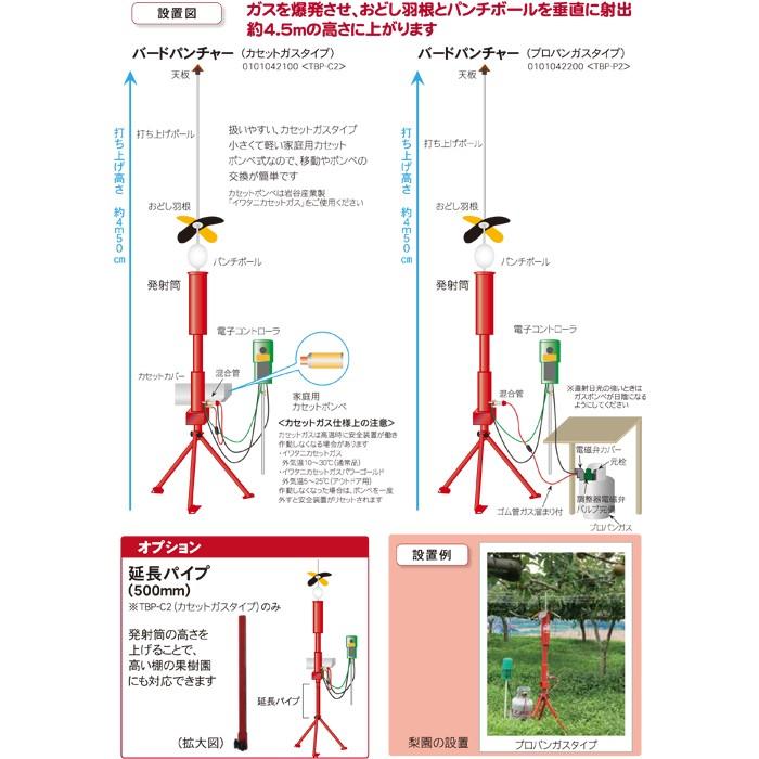 タイガー（TIGER） 天敵ニラミ バードパンチャー TBP-P2 プロパンガス