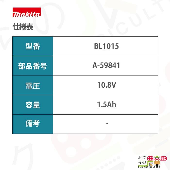 マキタ（makita） バッテリー 純正 BL1015 A-59841 10.8V 1.5Ah