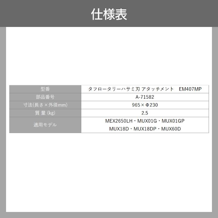 マキタ（makita） タフロータリーハサミ刃 アタッチメント スプリット