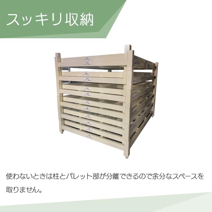 農具収納棚 4基 セット ネステナー ネスラック スタックテナー GOOD 