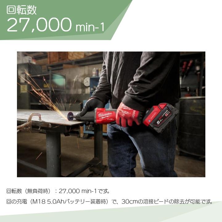 早い者勝ち ミルウォーキー ハンドグラインダー18V M18 FDGRB-0X0 JP バッテリー 充電器別売 milwaukee