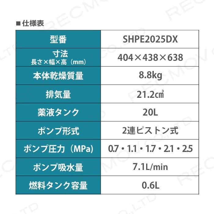 共立　KIORITZ　背負式動力噴霧機　SHPE2025DX