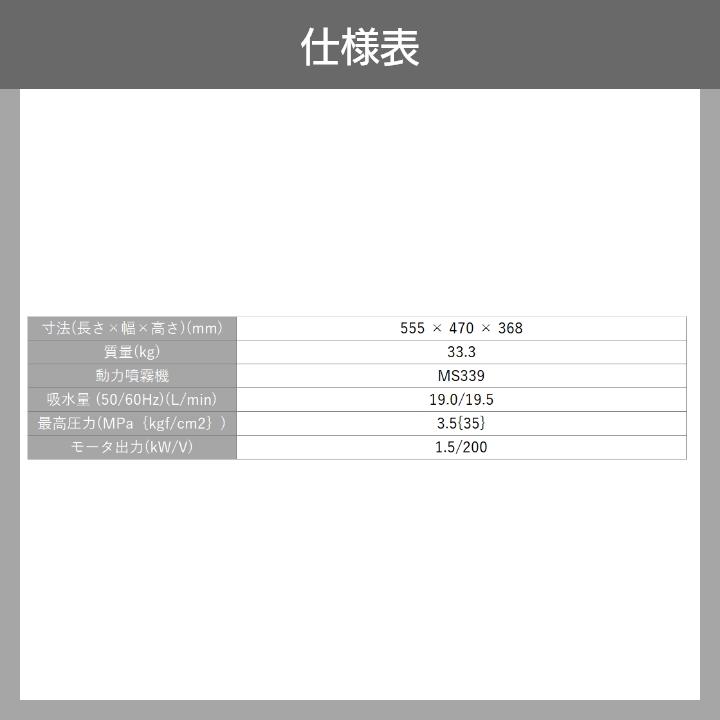 丸山製作所 プレミアムモーターセット動噴 セラフロー動噴 MS339MC