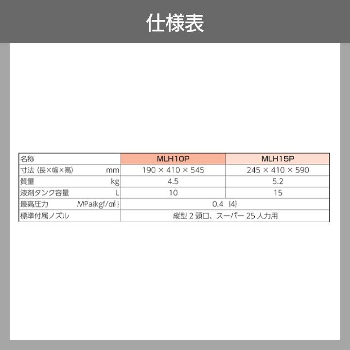 丸山製作所 手動 噴霧器 MLH15P 388071 背負い式 噴霧 防除 除草