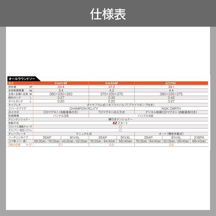 ハスクバーナ（Husqvarna） ゼノア チェーンソー エンジン式 G3650EZ