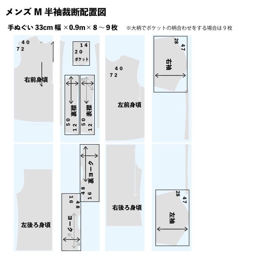 シンプルオーダー｜メンズアロハシャツ＜生地持込＞縫製のみ｜デザイン