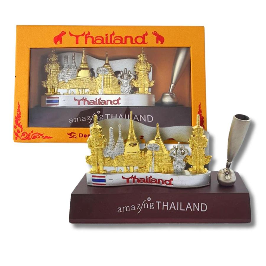 タイ購入品　アジアン雑貨 タイ 置き物 象 ペン立て ペンホルダー 名刺ホルダー 土産 アジアン