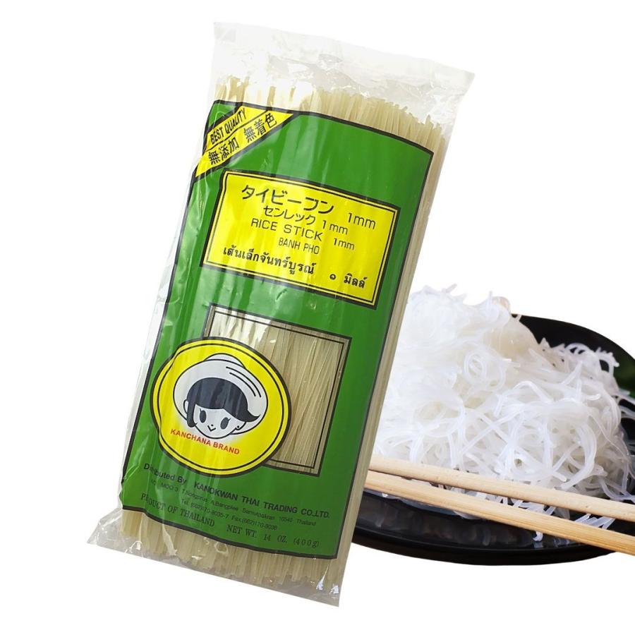 KANCHANA タイビーフン（センレック）1mm 400g アジア食品 米麺 乾物