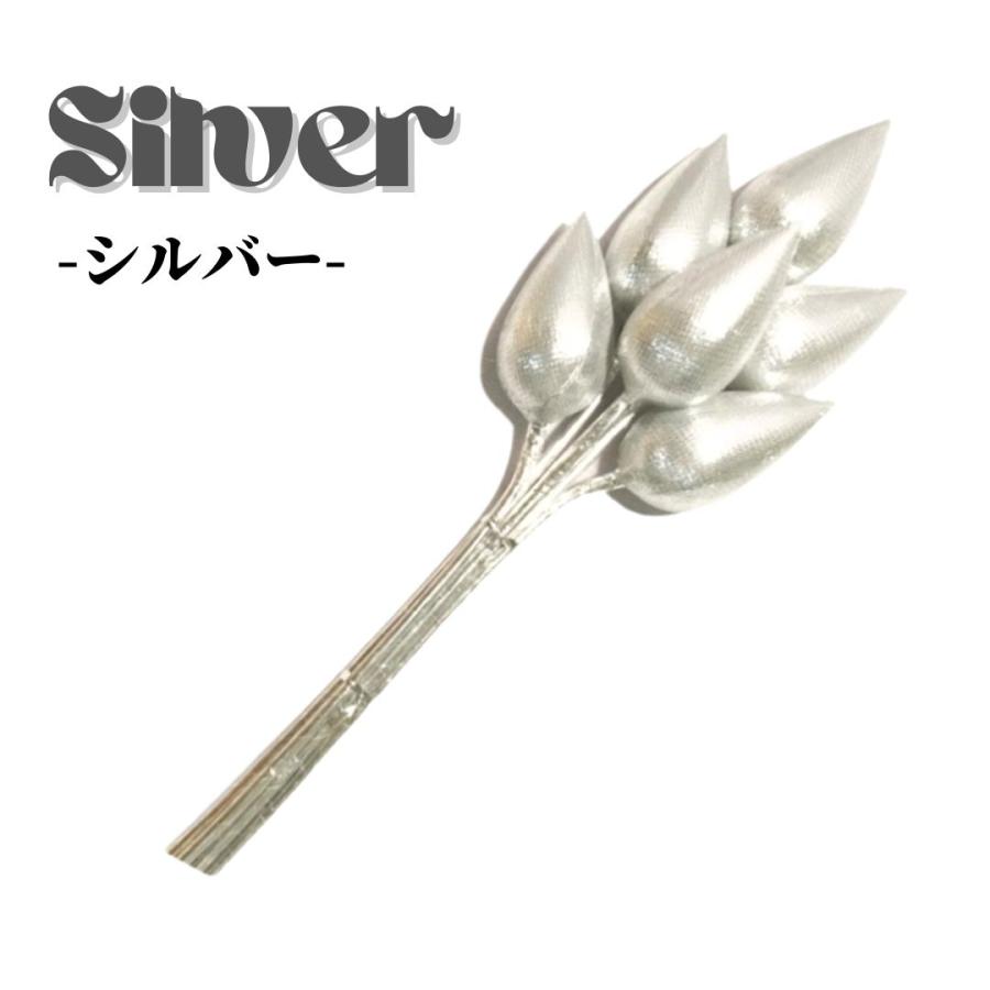 ハスの葉 装飾品 タイ製 仏壇用 ハス（シルバー／ゴールド）45cm タイ 神様 飾り 装飾 お守り