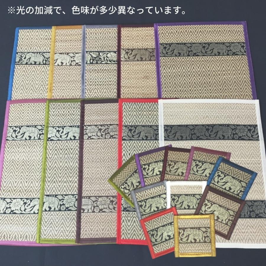 お洒落な ランチョンマット／コースター 6組セット 10Color アジアン