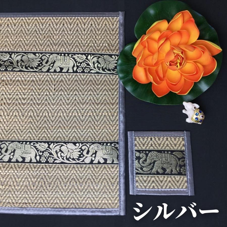 お洒落な ランチョンマット／コースター 6組セット 10Color アジアン