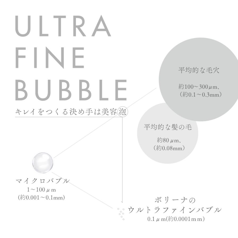Bollina（ボリーナ） シャワーヘッド ワイド マイクロバブル