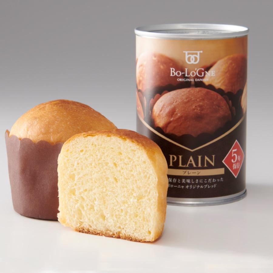 【納期約2ヶ月】ボローニャ 非常食 缶詰パン 備蓄deボローニャ 5年 保存 24缶 セット プレーン メープル ライ麦オレンジ | ボローニャ | 08