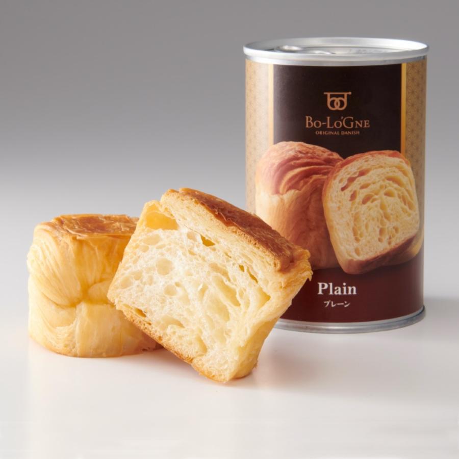 【納期約2ヶ月】ボローニャ 非常食 缶詰パン 缶deボローニャ 5年 保存 24缶 セット プレーン メープル チョコレート | ボローニャ | 08