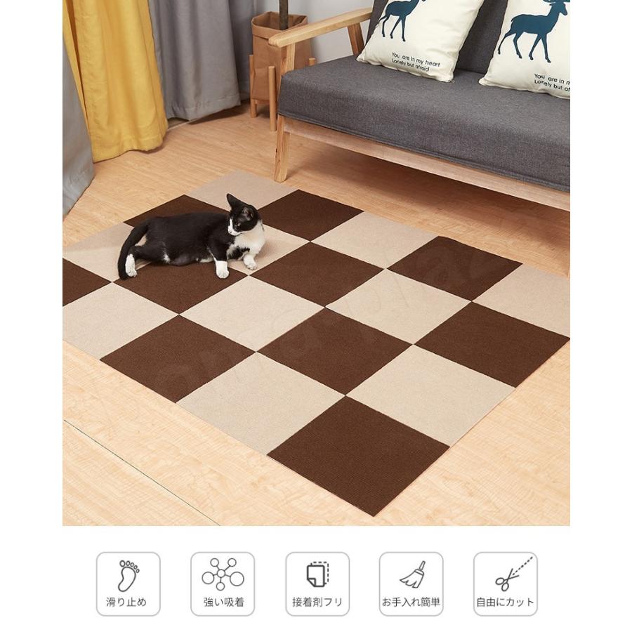 送料無料 10枚 ペットマット 防水 滑らない マット 愛用 犬 猫 床 フロアマット クッション 滑り止めマット フローリング ひっかき防止 吸着