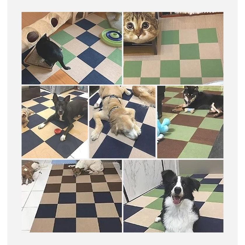 送料無料 10枚 ペットマット 防水 滑らない マット 愛用 犬 猫 床 フロアマット クッション 滑り止めマット フローリング ひっかき防止 吸着