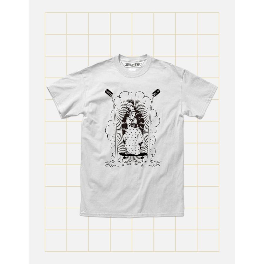 マリア様 17才 DOPE GIRL B 半袖カットソー ユニセックスTシャツ bombing メンズレディース兼用デザイン 偉人パロディ ポップアート ストリート |  | 02