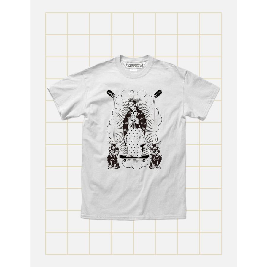 マリア様 17才 DOPE GIRL A 半袖カットソー ユニセックスTシャツ bombing メンズレディース兼用デザイン 偉人パロディ ポップアート ストリート |  | 02
