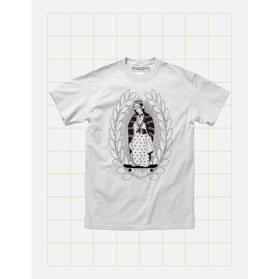 マリア様 17才 DOPE GIRL C 半袖カットソー ユニセックスTシャツ bombing メンズレディース兼用デザイン 偉人パロディ ポップアート ストリート |  | 03