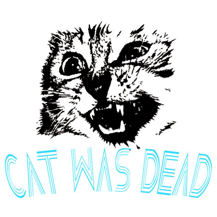 CAT WAS DEAD ブルーフォント 半袖カットソー ユニセックスTシャツ bombing メンズレディース兼用デザイン ポップアート アニマル猫ネコねこキャットキャッツ |  | 01