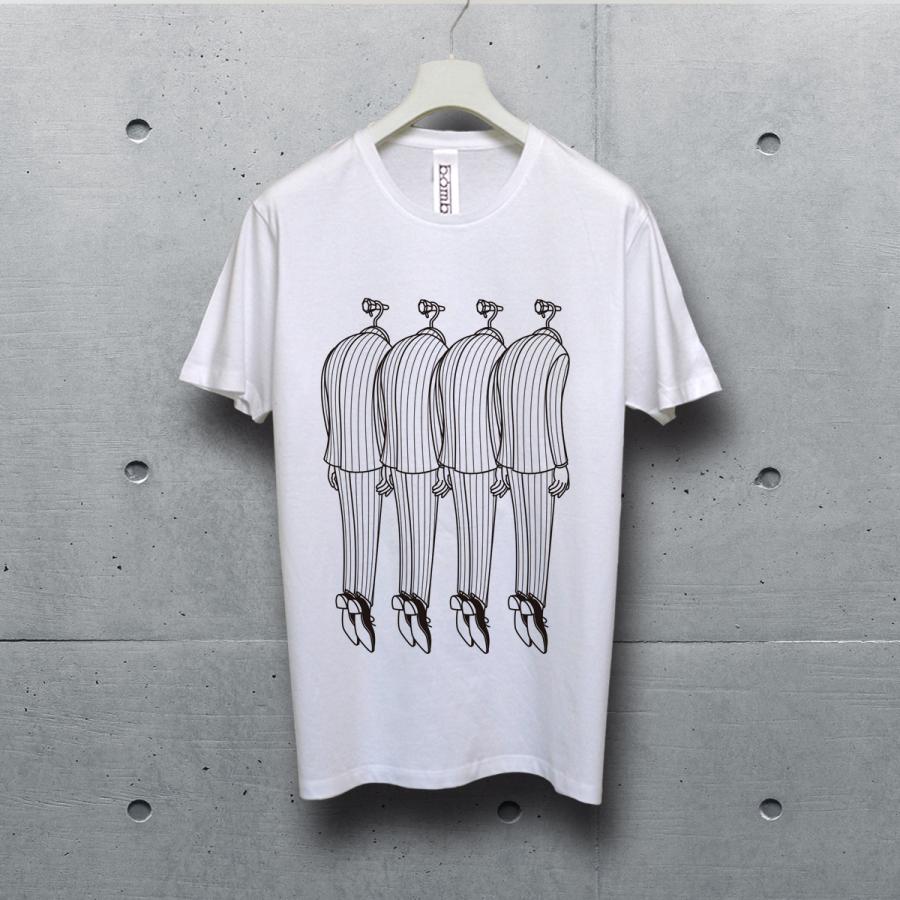 社畜 シニカルデザイン　ホワイト 半袖カットソー ユニセックスTシャツ bombing メンズレディース兼用デザイン モダンアート ポップアート ストリート |  | 02