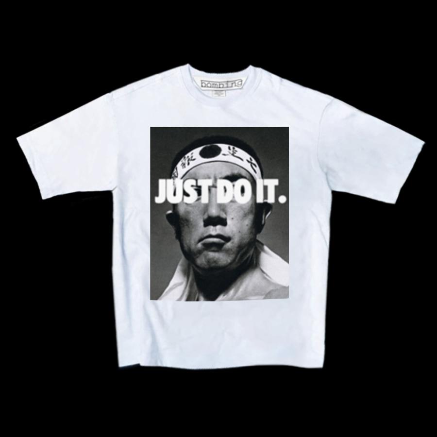 三島由紀夫　アートデザインブランド　bomging　ビッグシルエットTシャツ　ホワイト　NIKE　パロディ　ユニセックス半袖カットソー　インクジェットプリント商品 |  | 01