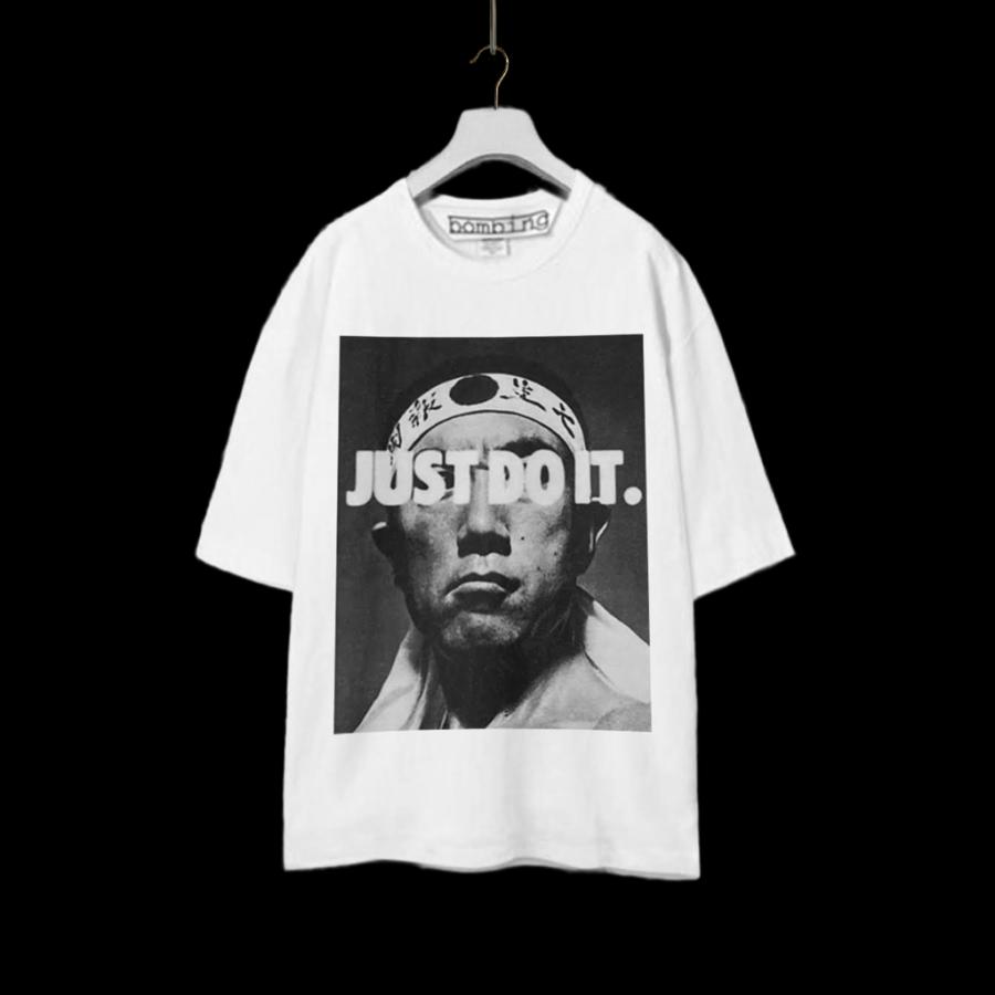 三島由紀夫　アートデザインブランド　bomging　ビッグシルエットTシャツ　ホワイト　NIKE　パロディ　ユニセックス半袖カットソー　インクジェットプリント商品 |  | 10