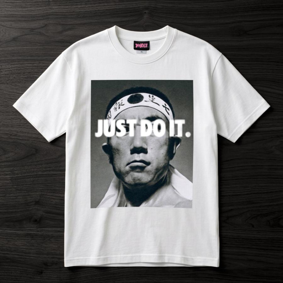 三島由紀夫　アートデザインブランド　bomging　スタンダード　ホワイトTシャツ　NIKE　パロディ　ユニセックス半袖カットソー　DTFプリント商品 |  | 01