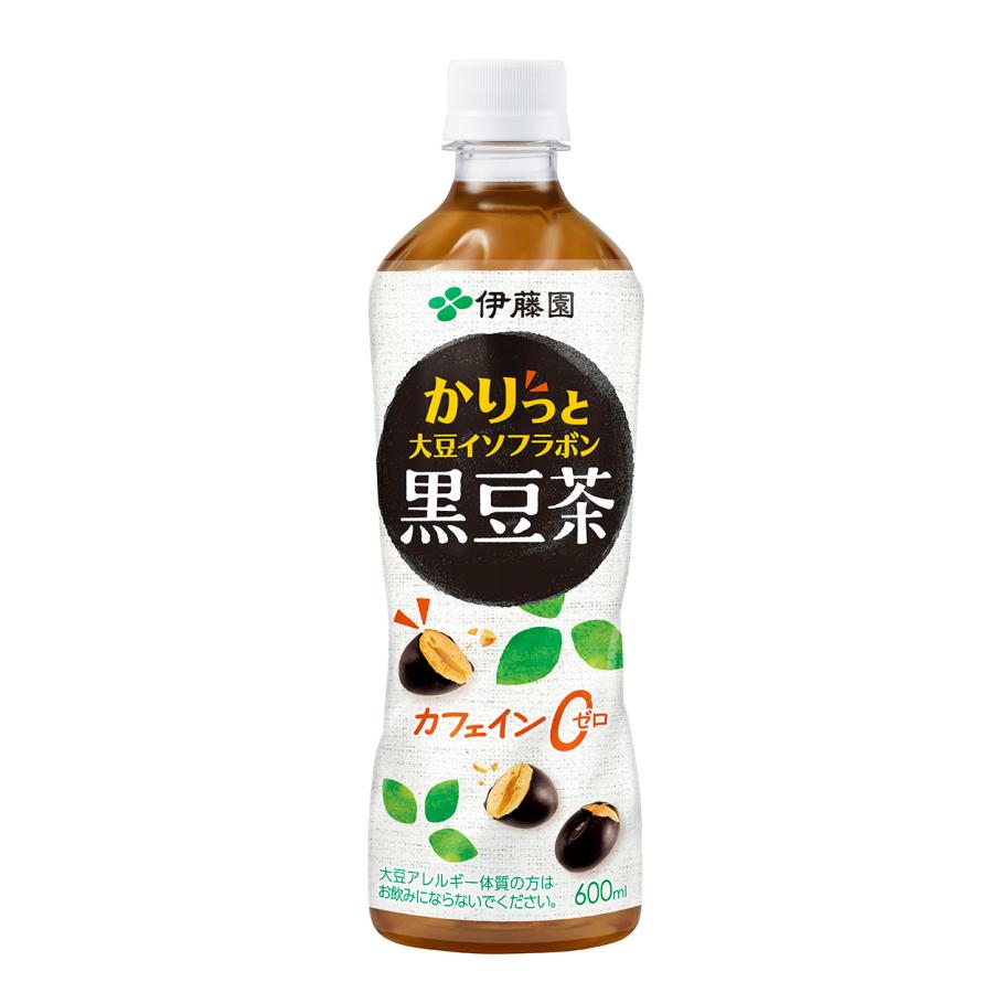 伊藤園 おいしく大豆イソフラボン 黒豆茶 PET 600ml24本 送料無料
