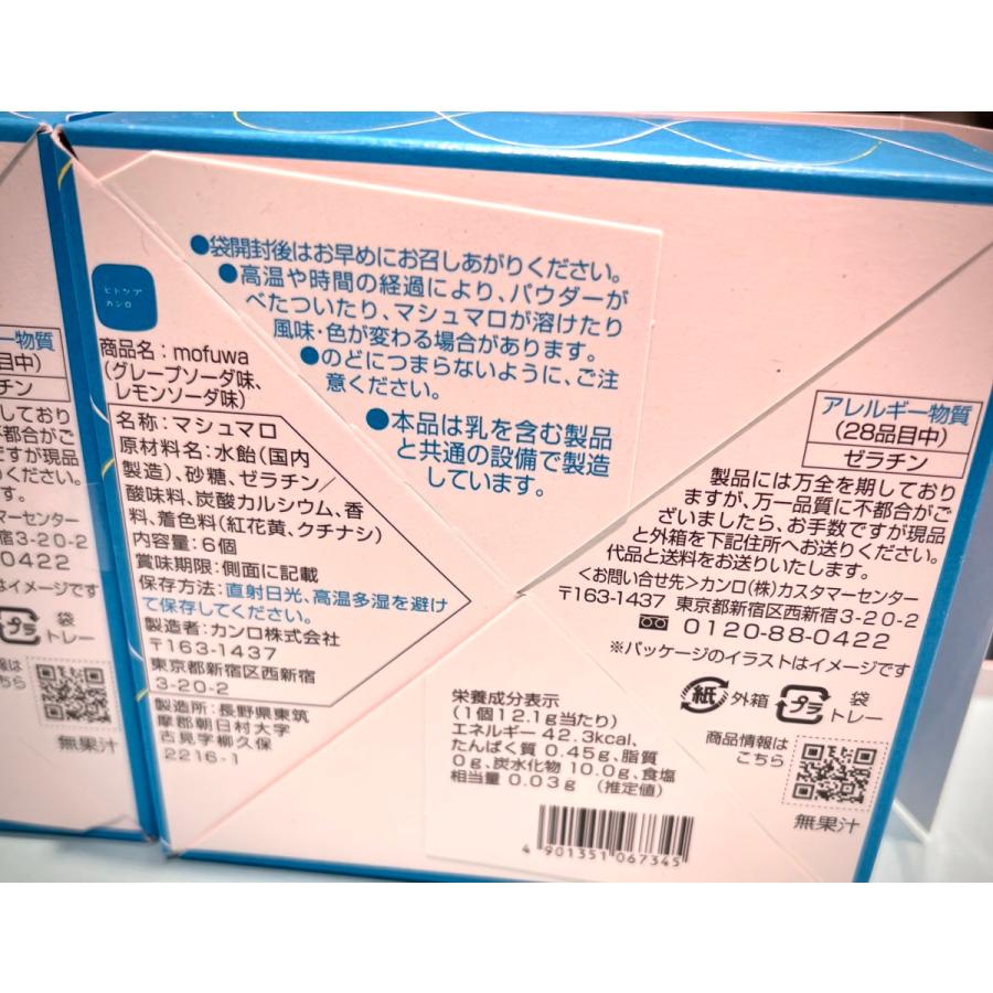 ヒトツブカンロ mofuwaモフワ グレープソーダ味 レモンソーダ味 2種の