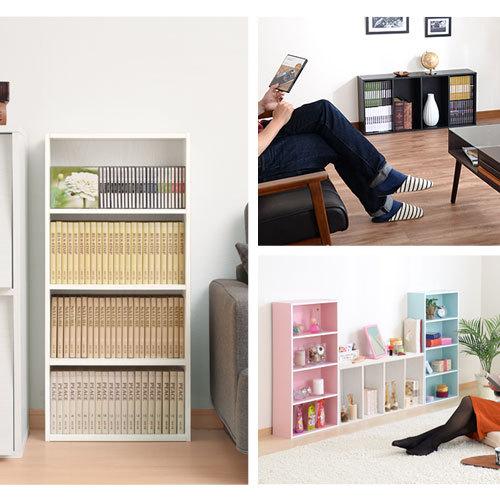 マルチラック カラーボックス 4段 薄型 オープンラック コミック収納 本棚 棚 Cdラック Dvdラック Cd収納 Dvd収納 ブックシェルフ 木製 白 黒 オシャレ おしゃれ Abr9065 デザイン家具通販like Ai 通販 Yahoo ショッピング