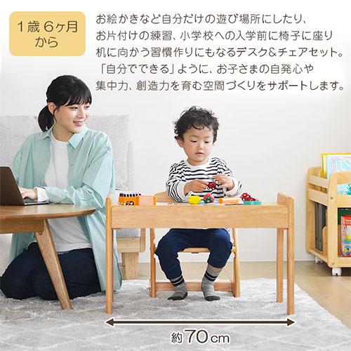 【完成品】 ベビー キッズ 子ども用家具 インテリア 子供机 勉強机 学習机 学習椅子 デスク チェアー 2点セット｜bon-like｜02