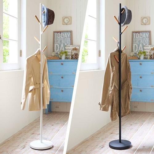 スリムコートハンガー ポールスタンド スタンドハンガー 洋服掛け 衣類収納 スリム 省スペース 玄関 オフィス 天然木 帽子 コート スーツ掛け Let デザイン家具通販like Ai 通販 Yahoo ショッピング