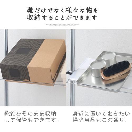 突っ張りシューズラック 10段 薄型 スチール 壁面 ラック 靴収納 フック 靴べら オフィス 傘かけ 狭い 玄関 おしゃれ Sbxuw0010 デザイン家具通販like Ai 通販 Yahoo ショッピング