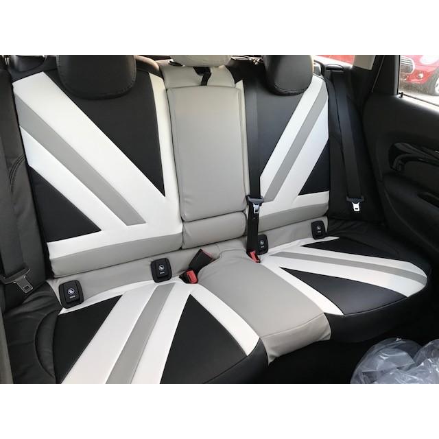 後部座席のみ BMW MINI F系 シートカバー ユニオンジャック リアシート 